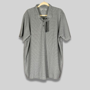 Antigua Collared Polo Shirt Esteem Mini Stripes “Master of Mixes” Gray M XL NWT